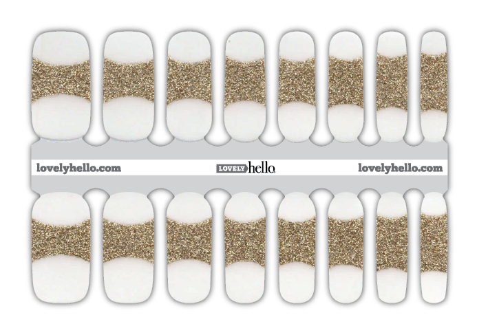 Gilded French Nail Wraps