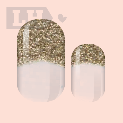 Gilded French Nail Wraps