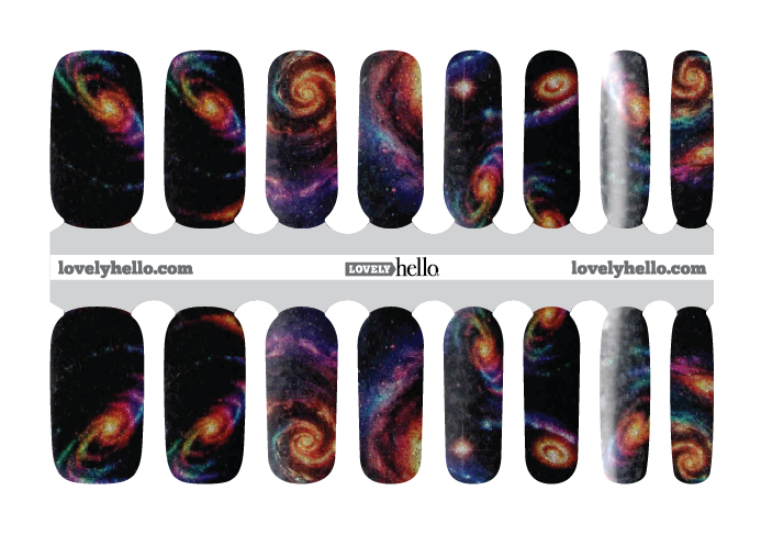 Evening Galaxy Nail Wraps