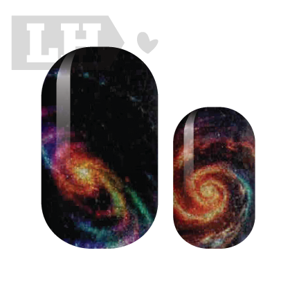 Evening Galaxy Nail Wraps