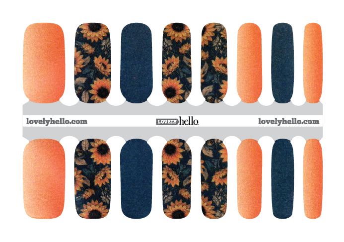 Autumn Sunflowers Nail Wraps