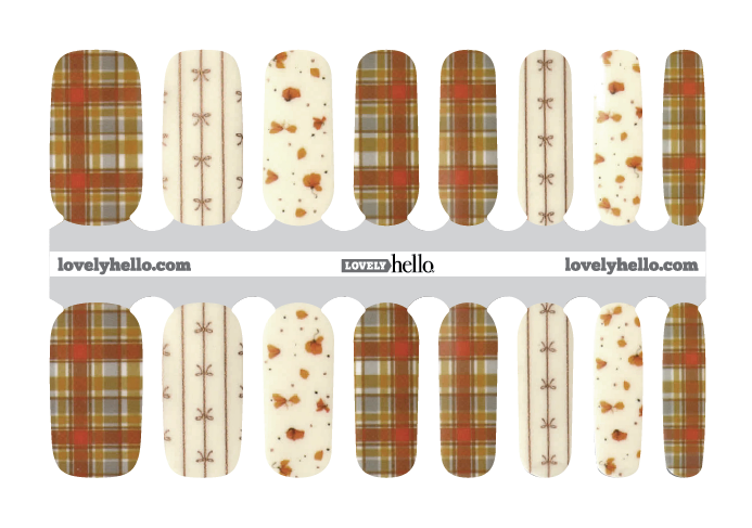 Sweet Autumn Plaid Nail Wrap
