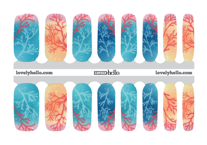 Coral-y Reef Nail Wraps