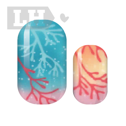 Coral-y Reef Nail Wraps