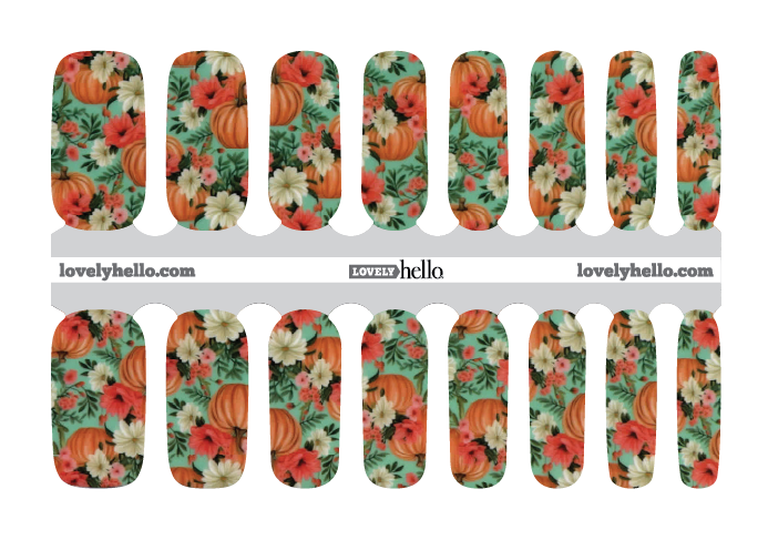 Forever Pumpkin Nail Wrap
