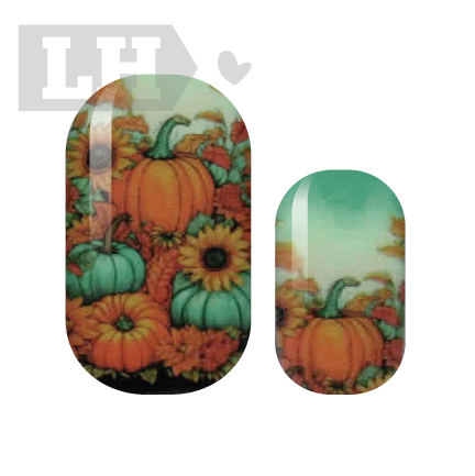 Teal Pumpkin Nail Wrap