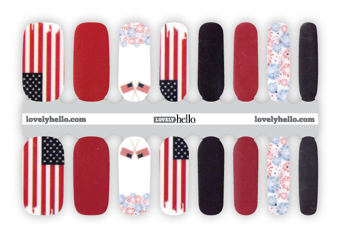 Stars & Strips Nail Wrap - Limited Edition