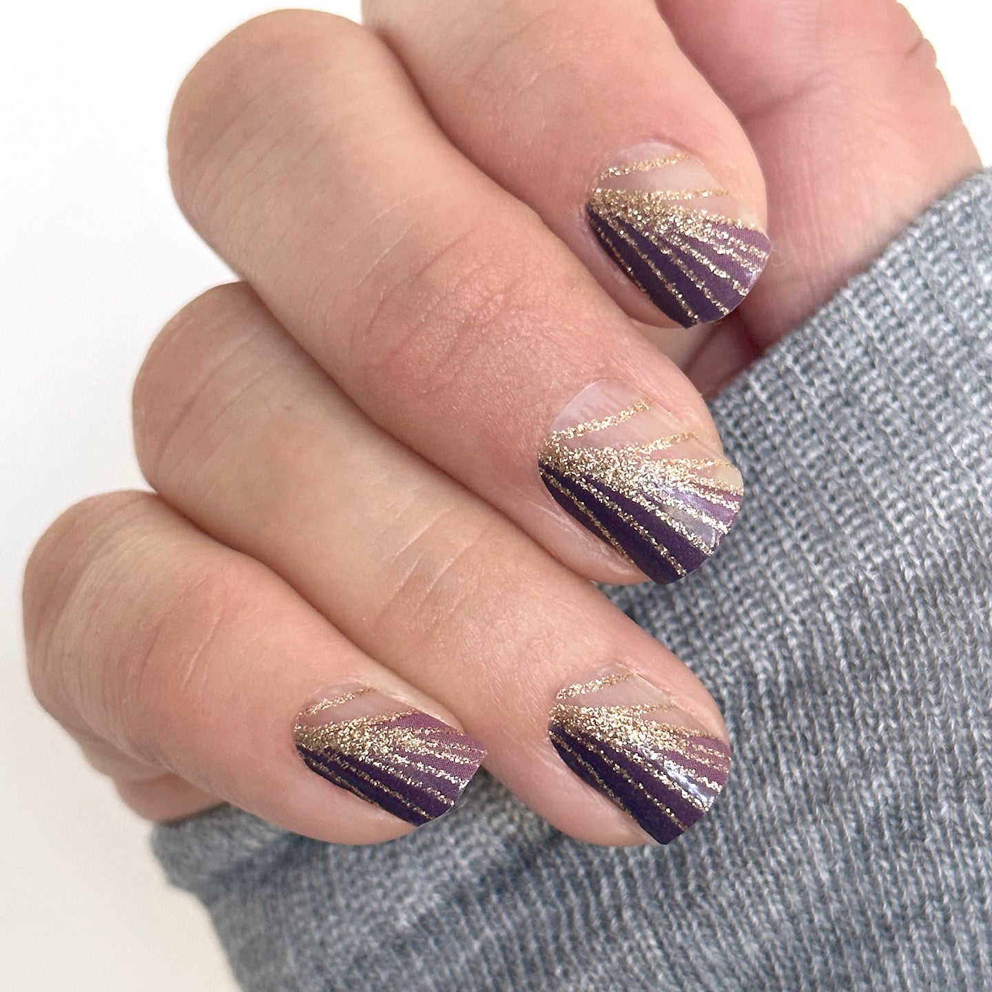 Wine French Glam Nail Wraps