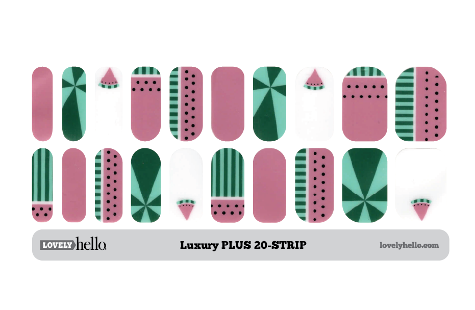 Disco Melon Nail Wraps