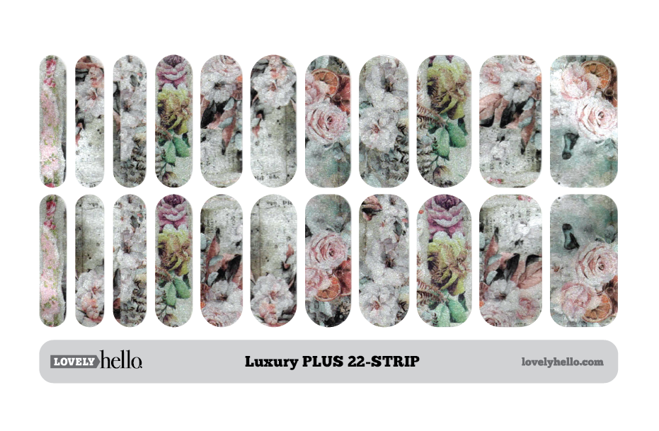 Vintage Pearl Floral Nail Wraps
