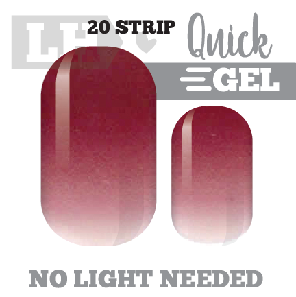 Wine Ombre Quick Gel Nail Wraps