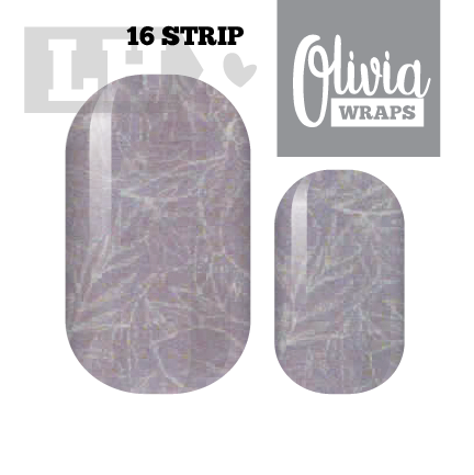 Metallic Floral Nail Wraps