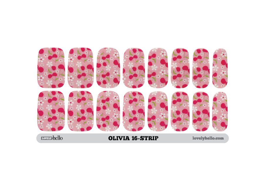 Fleur de Cherry Nail Wraps Lovely Hello