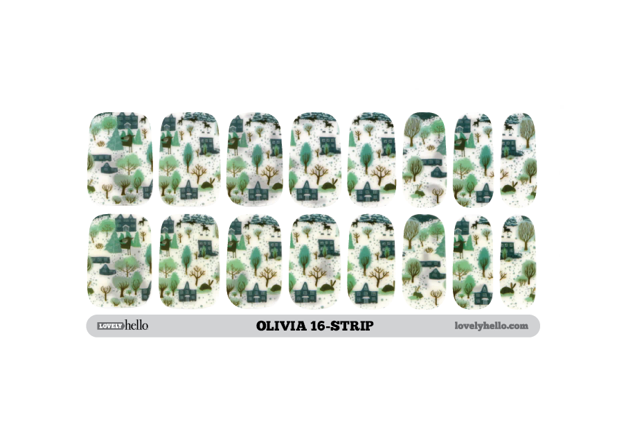 Snow Village Nail Wraps (Clear)
