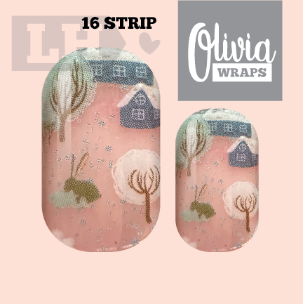 Snow Village Nail Wraps (Clear)