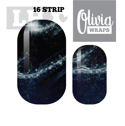 Ocean at Night Nail Wraps