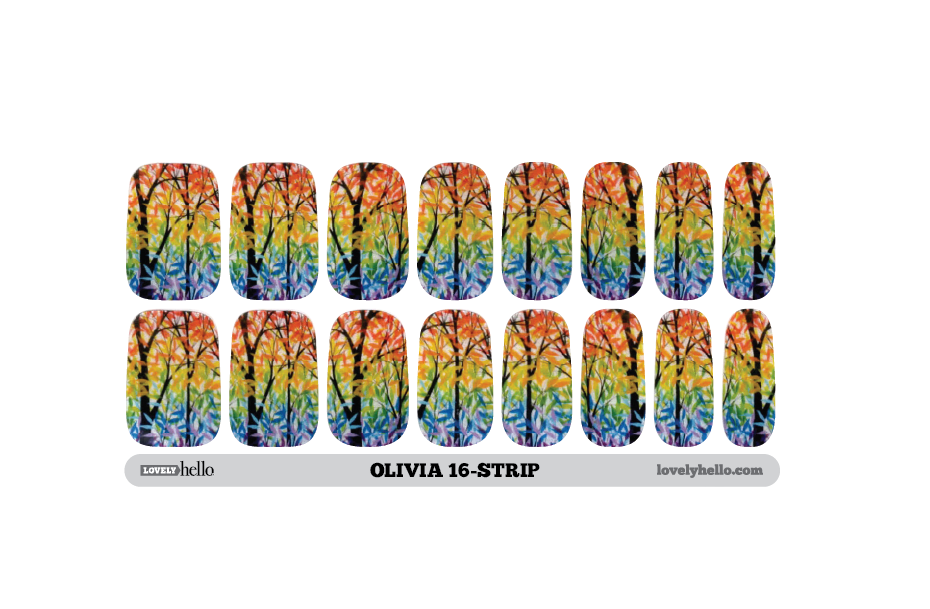 Colors of Fall Olivia Nail Wraps