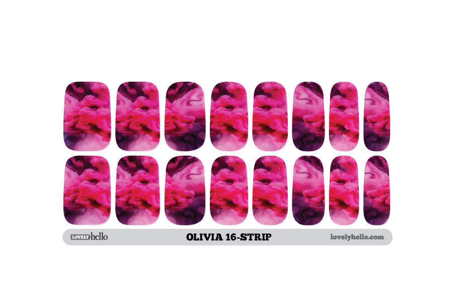 Red Ruffles Nail Wraps