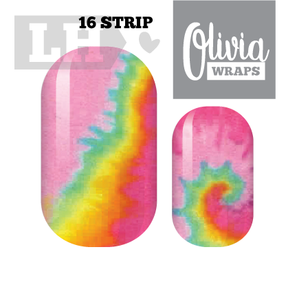 Rainbow Geode Nail Wraps