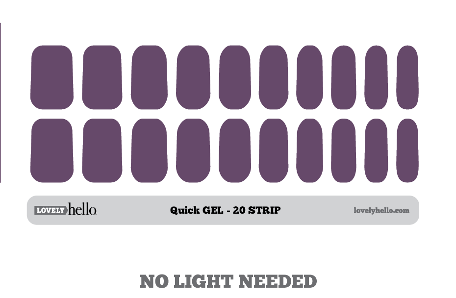 Cyber Grape Quick Gel Nail Wraps