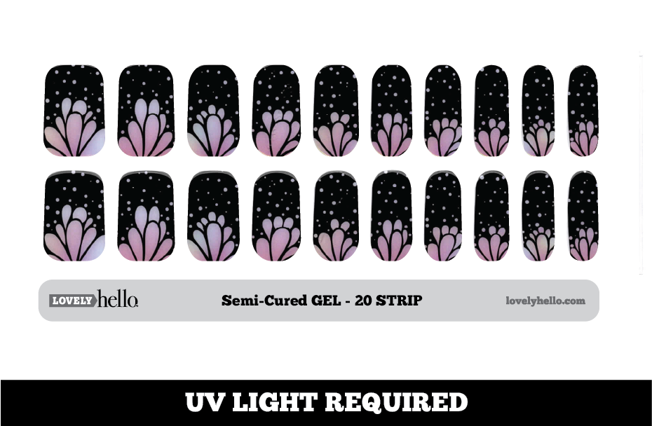 Monarch Shimmer Nail Wraps Lovely Hello