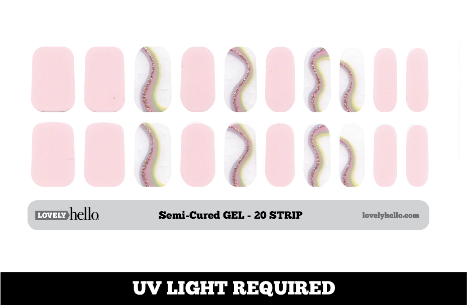 Sweet Cheer Nail Wraps Lovely Hello