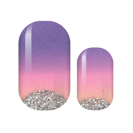 Silver Moon Sky Nail Wraps