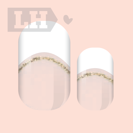 Double Line French Nail Wraps