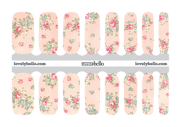 Natural Floral Nail Wrap