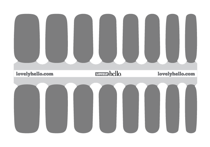 Elephant Gray Nail Wraps – Lovely Hello