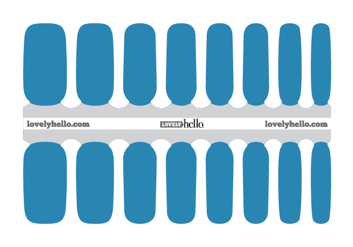 Pearlized Azul Nail Wrap