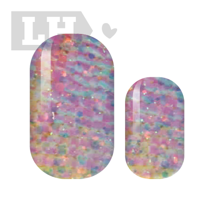 Glittering Shoreline Nail Wraps