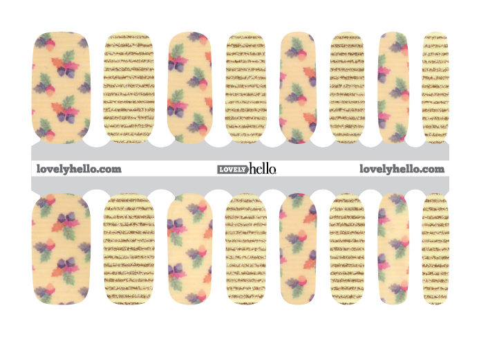 Acorn Stripes Nail Wraps