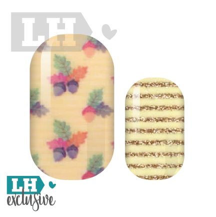 Acorn Stripes Nail Wraps