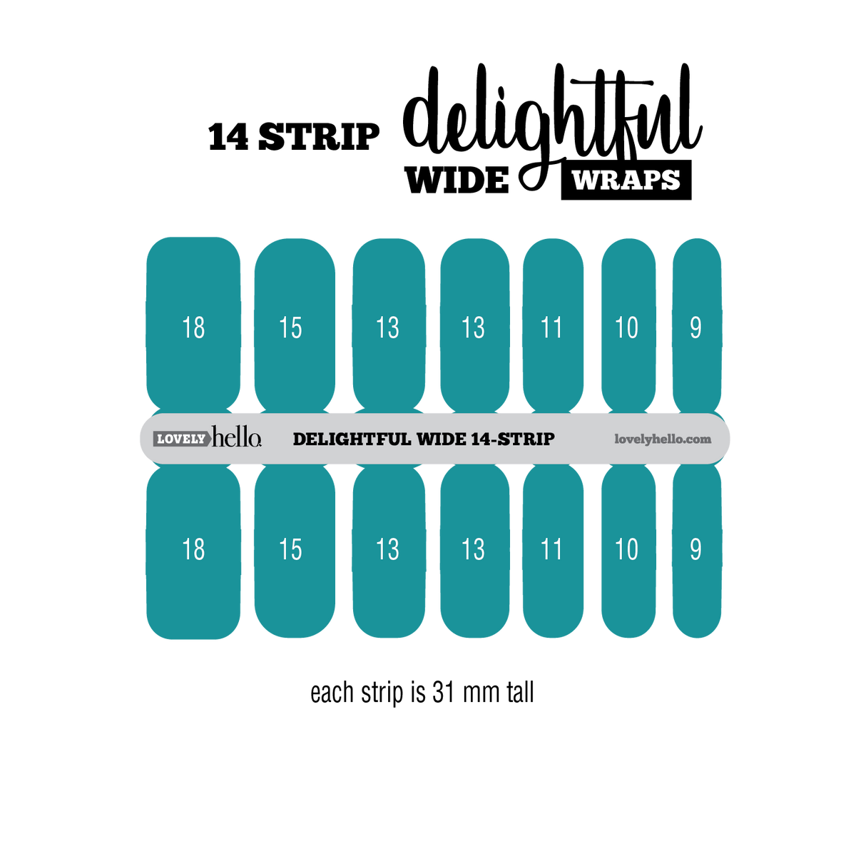 Rose Fairydust Nail Wraps Lovely Hello