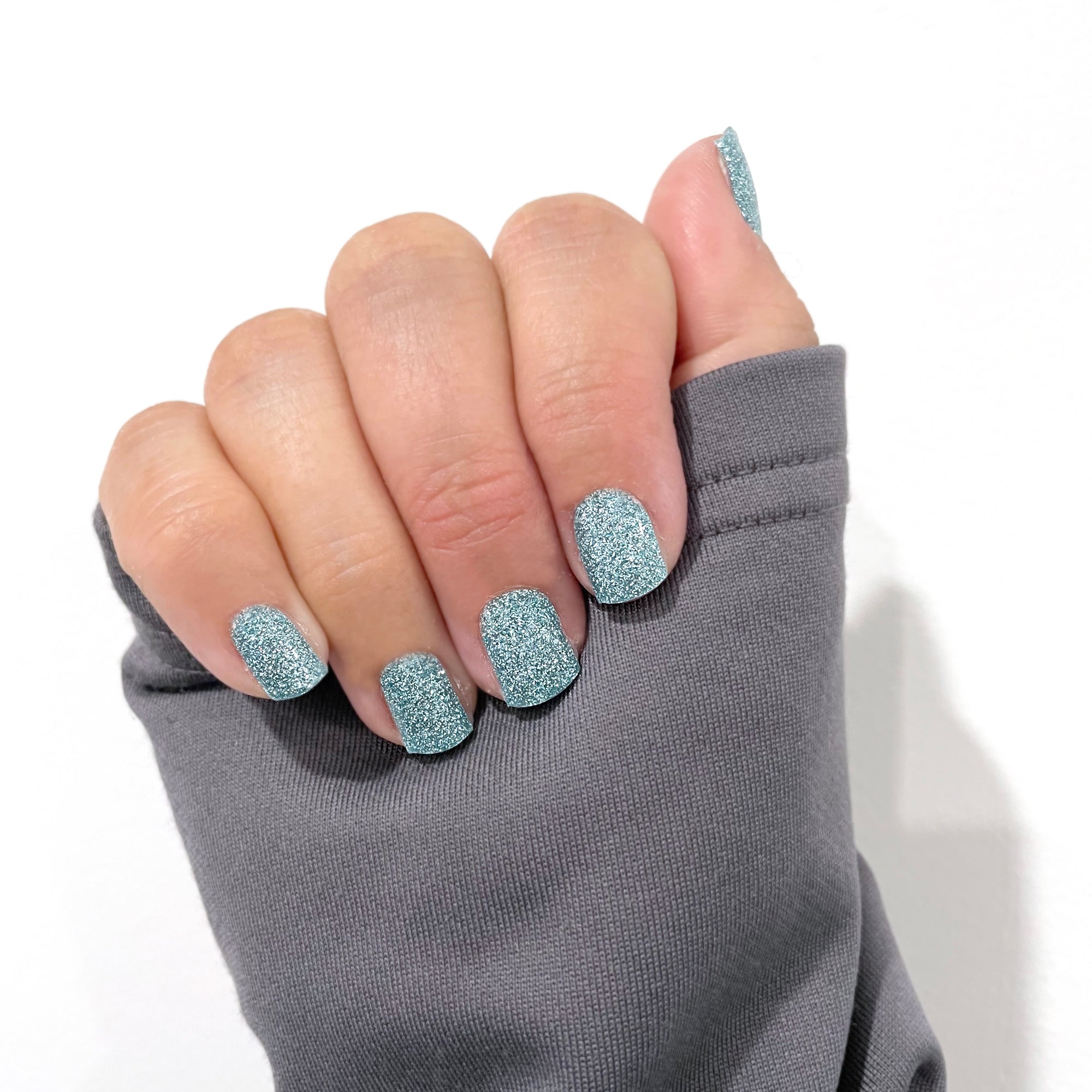 Seafoam Sparkle Nail Wraps