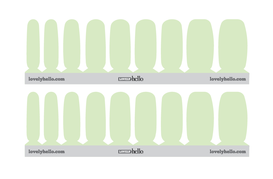 Inchworm Green Nail Wraps