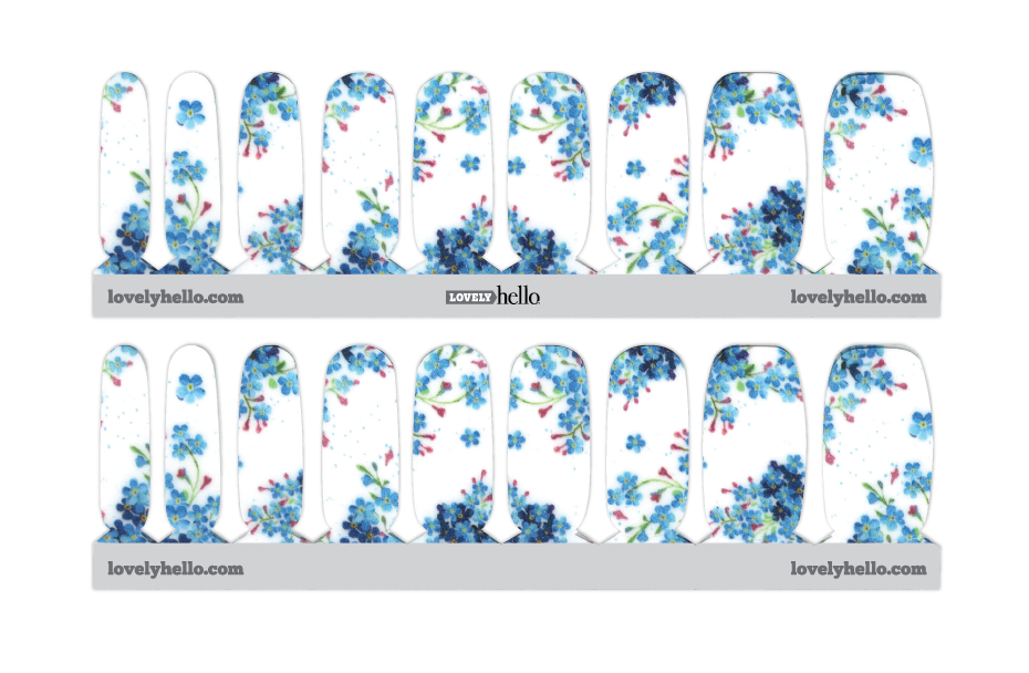 Georgia Blue Nail Wraps