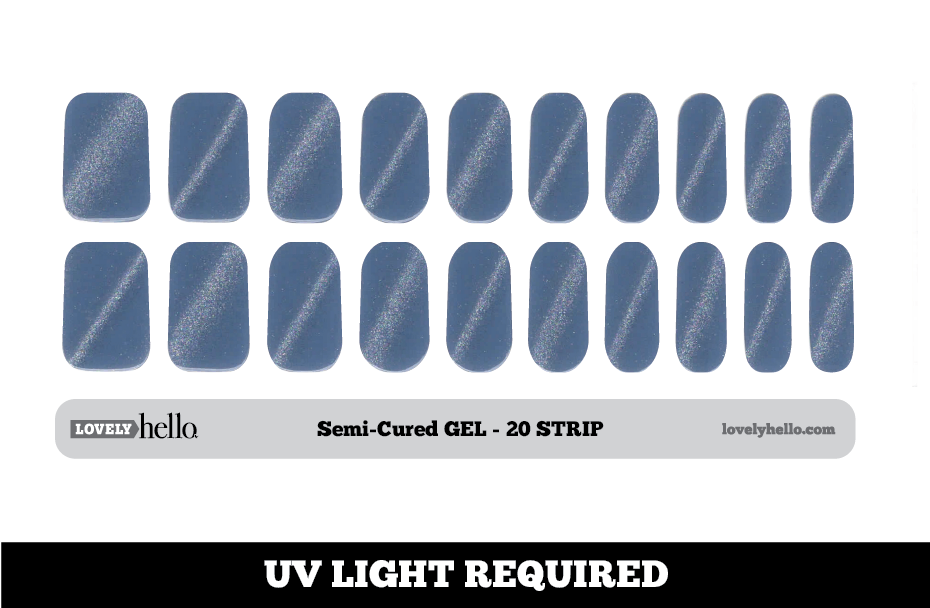 Cornflower Tiger Eye Nail Wraps