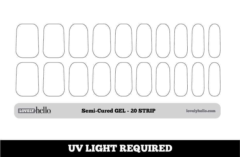 Snow White Gellie Nail Wraps Lovely Hello