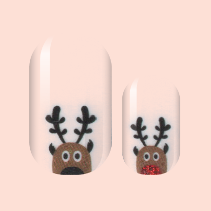 On Dasher, On Dancer Nail Wraps