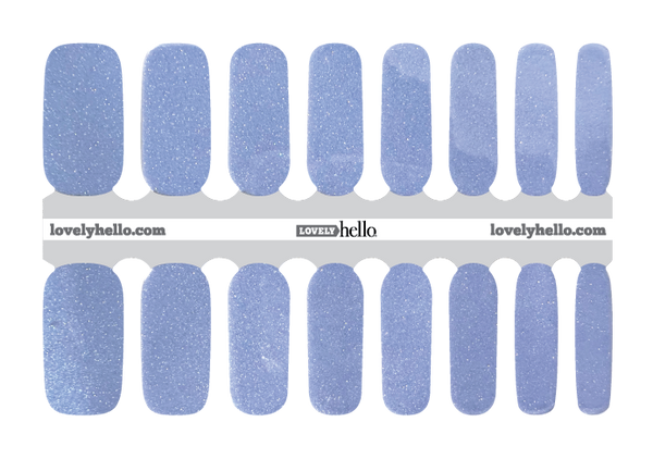 Crystal Blue Nail Wraps