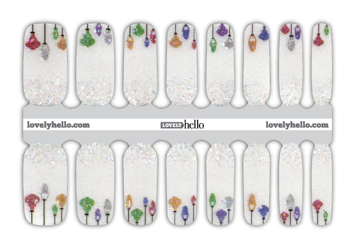 Ornamental Sparkle Nail Wraps