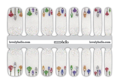 Ornamental Sparkle Nail Wraps