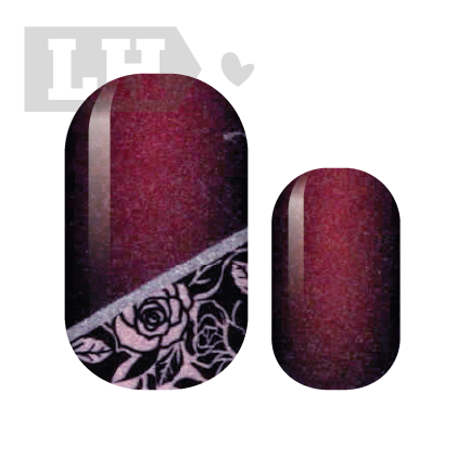 Burlesque Floral Nail Wraps