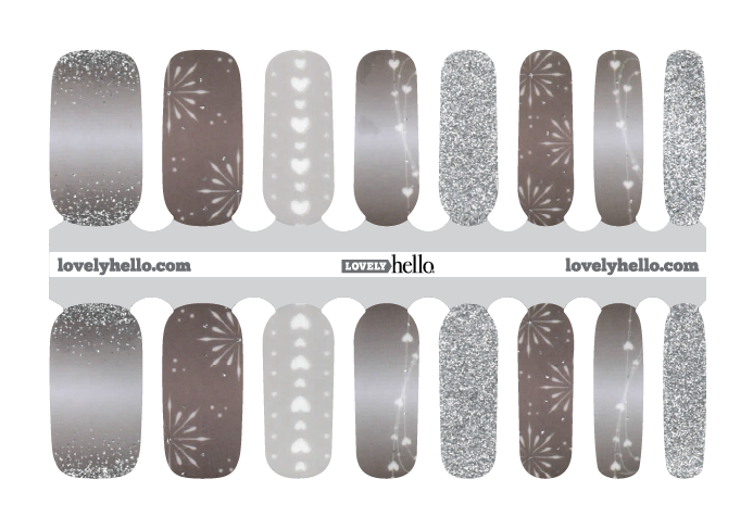 Stardust Love Nail Wraps