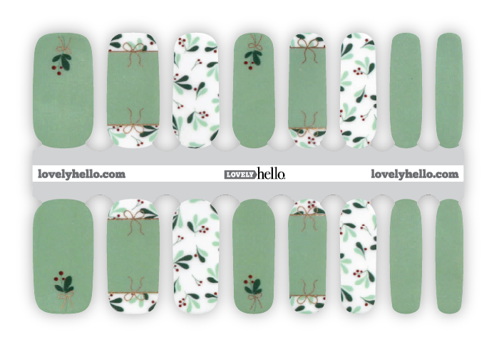 Holly Glam Nail Wraps