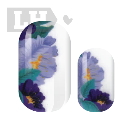 Iris Florals Nail Wraps