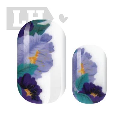 Iris Florals Nail Wraps