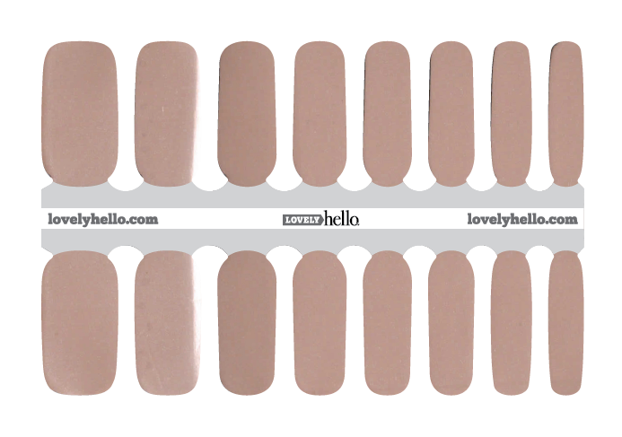 Shimmery Nude Nail Wraps